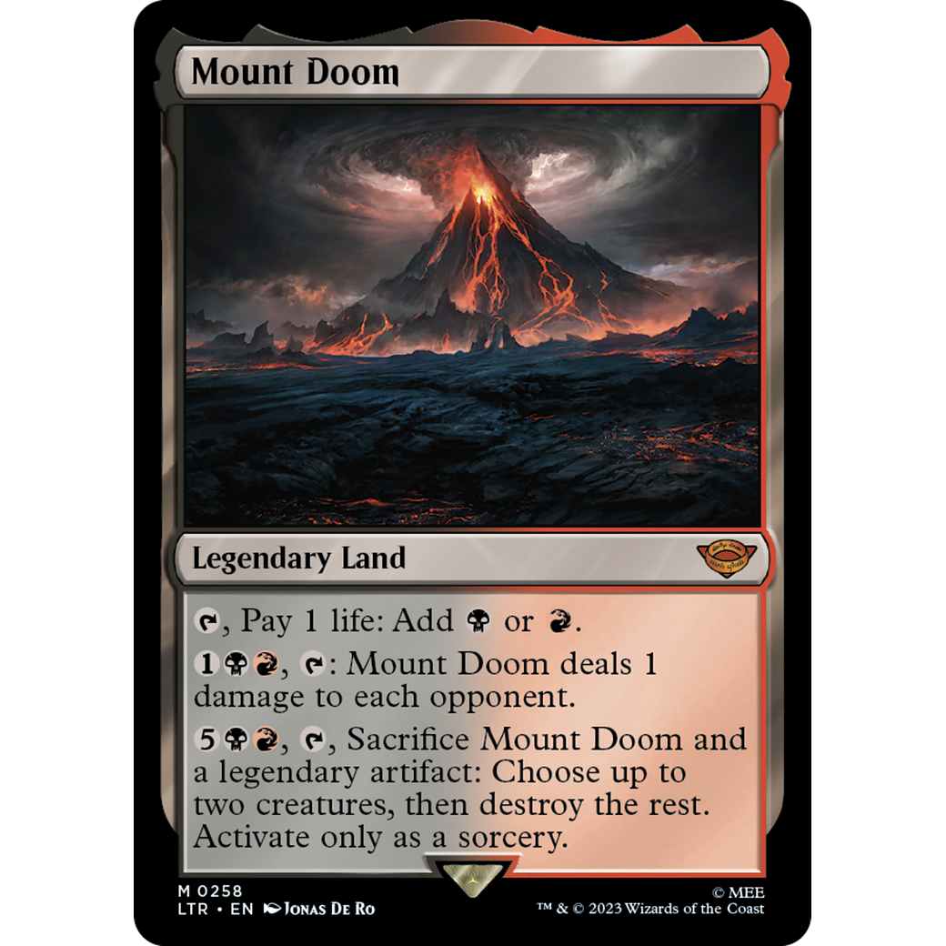 Mount Doom (LTR-258) - The Lord of the Rings: Tales of Middle-earth Foil