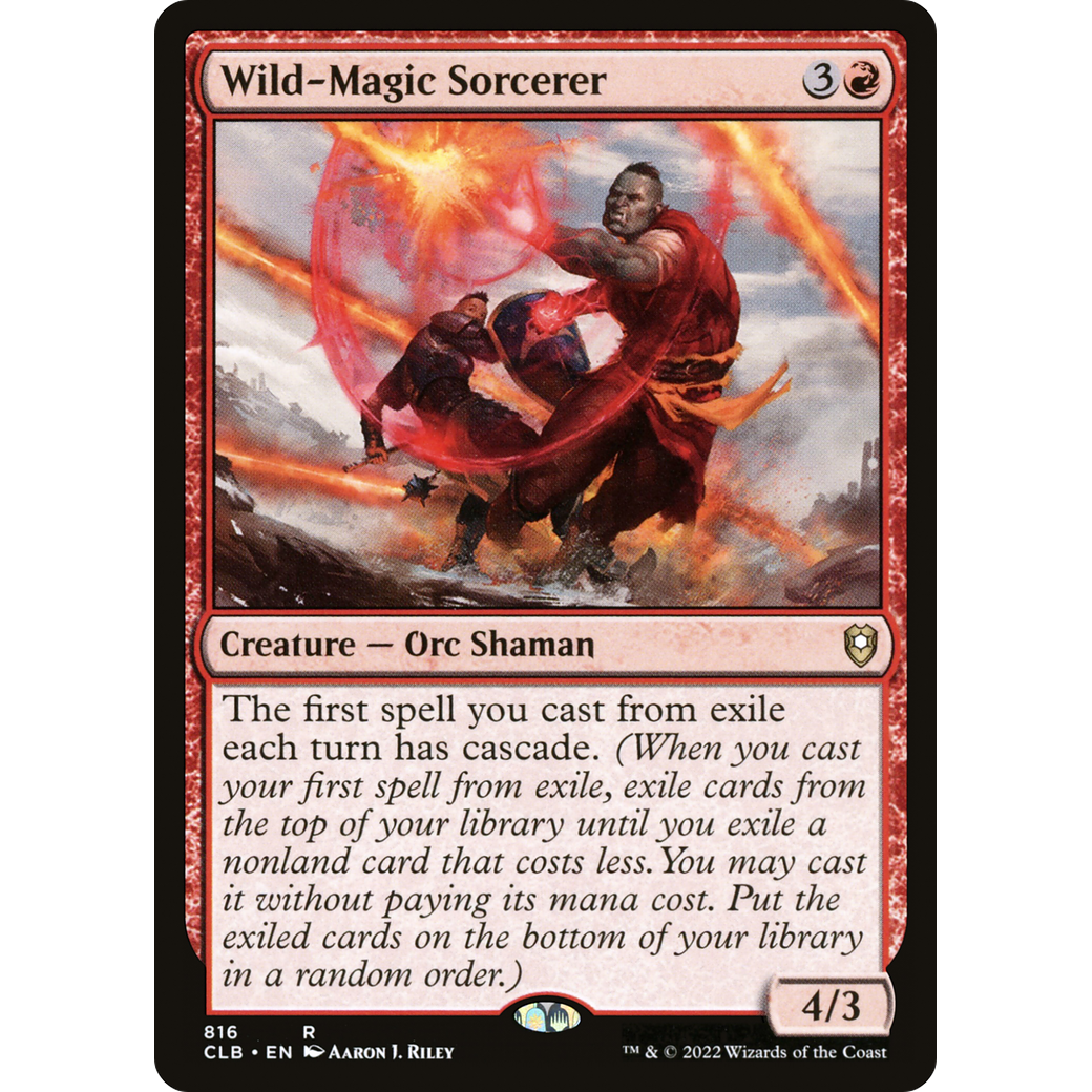 Wild-Magic Sorcerer (CLB-816) - Commander Legends: Battle for Baldur's Gate