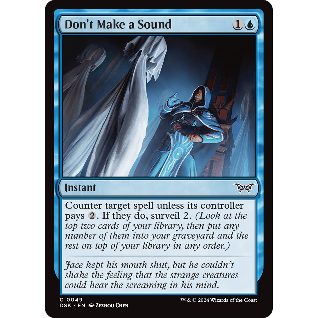 Don't Make a Sound (DSK-049) - Duskmourn: House of Horror Foil