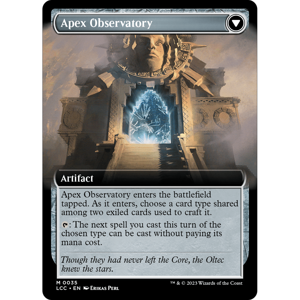Eye of Ojer Taq // Apex Observatory (LCC-035) - The Lost Caverns of Ixalan Commander: (Extended Art) Foil
