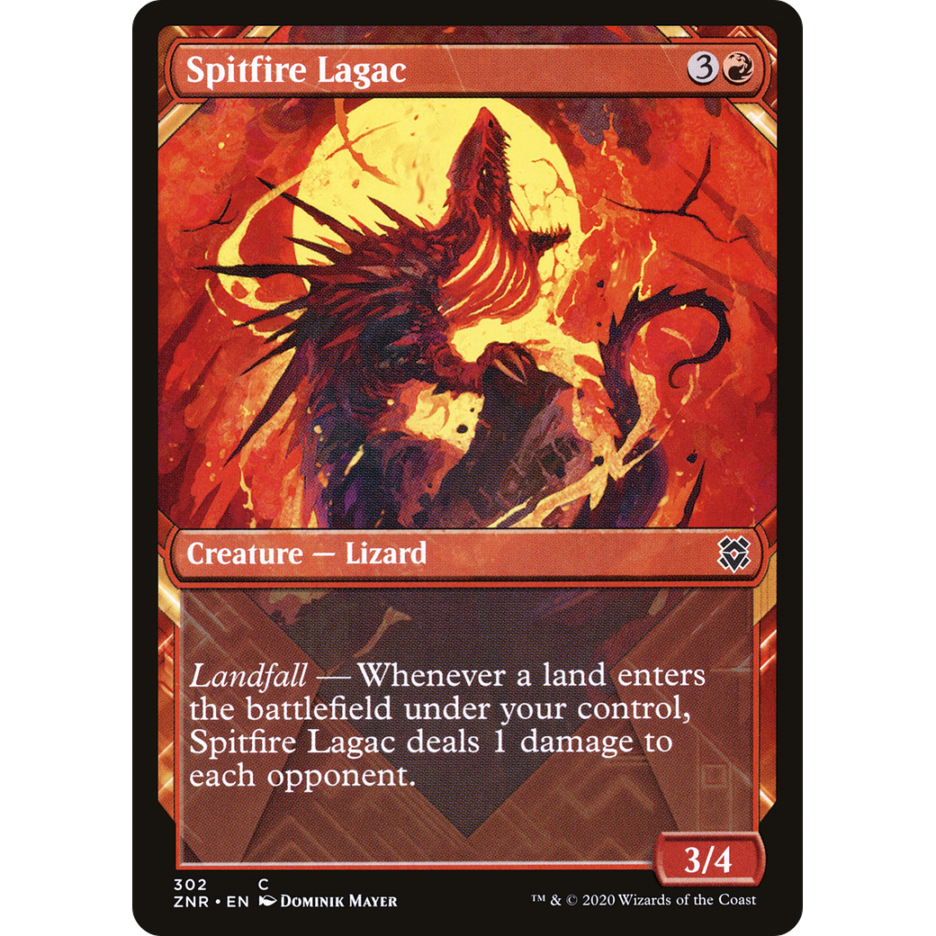 Spitfire Lagac (Showcase) (ZNR-302) - Zendikar Rising: (Showcase) Foil