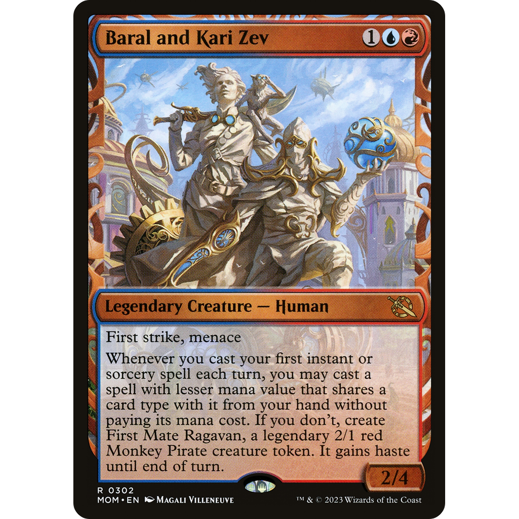 Baral and Kari Zev (MOM-302) - March of the Machine: (Showcase) Foil