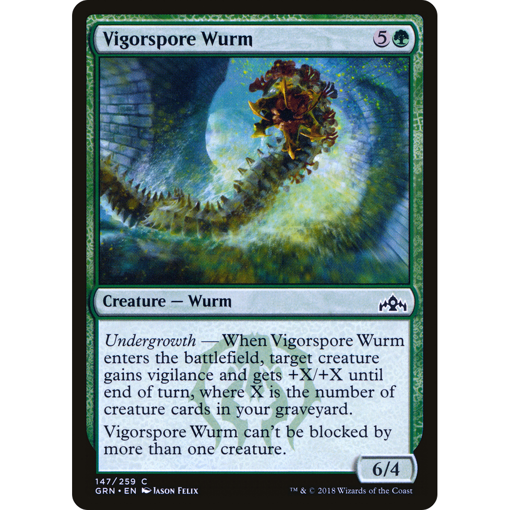 Vigorspore Wurm (GRN-147) - Guilds of Ravnica
