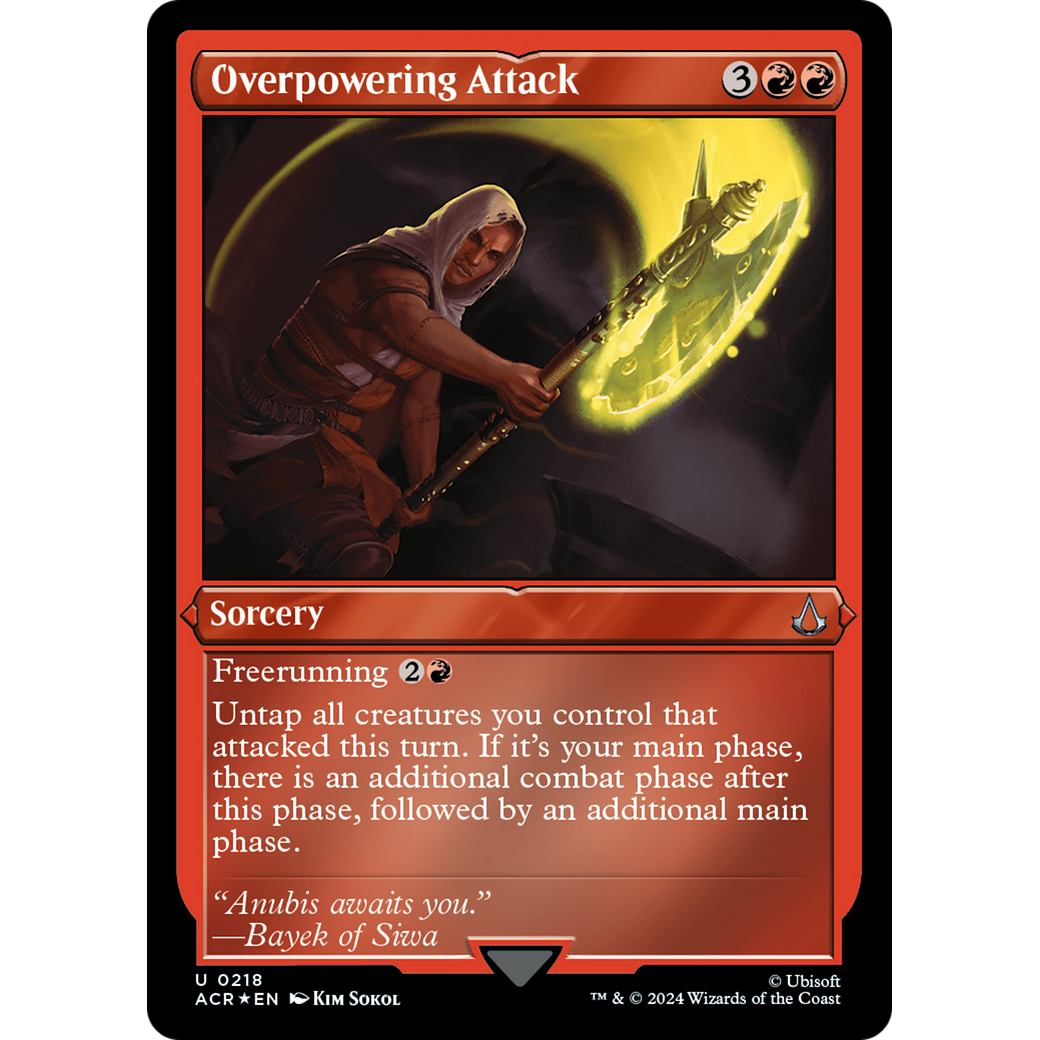 Overpowering Attack (ACR-218) - Assassin's Creed Etched Foil