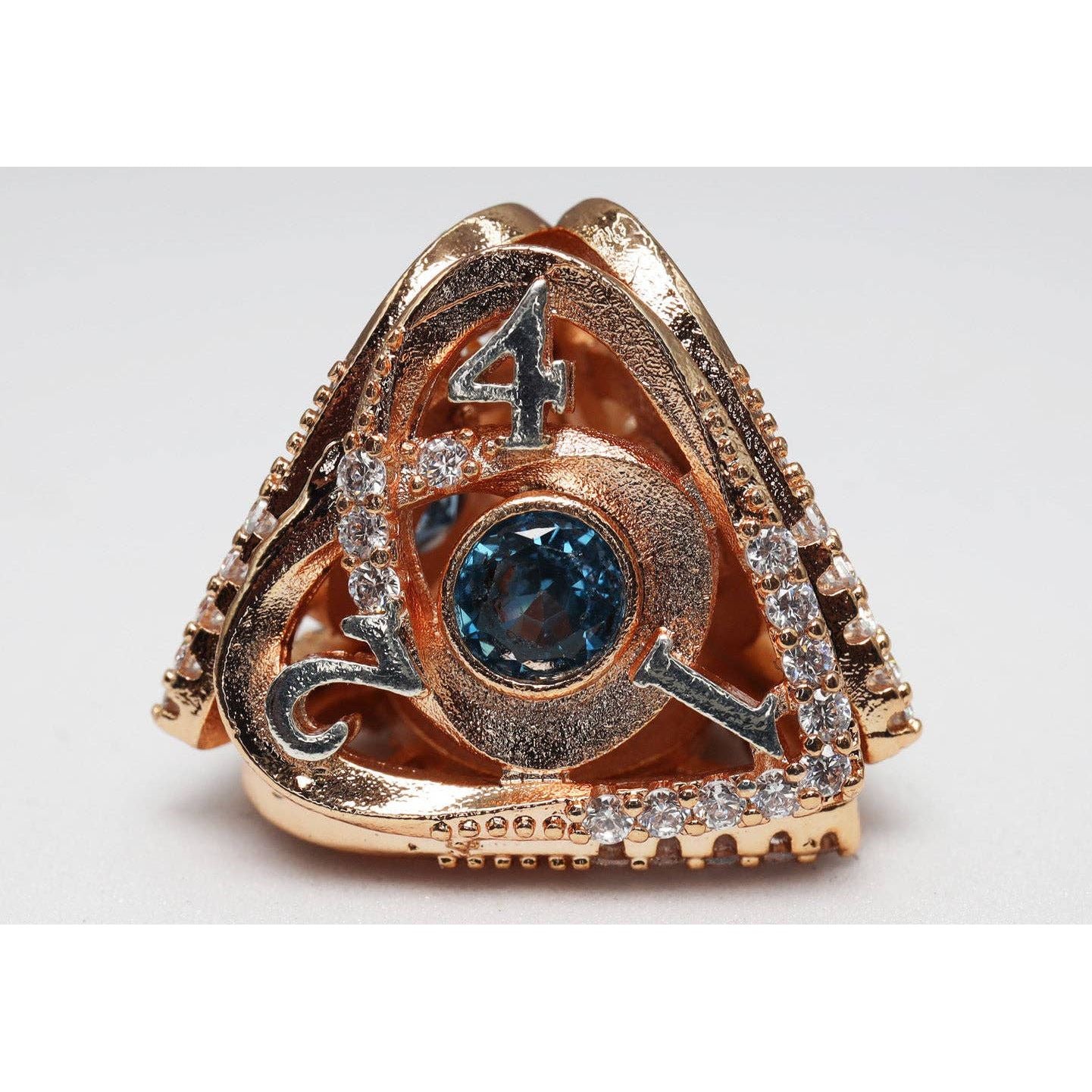 Hollow Hearts: Jeweled Copper - Metal RPG Dice Set