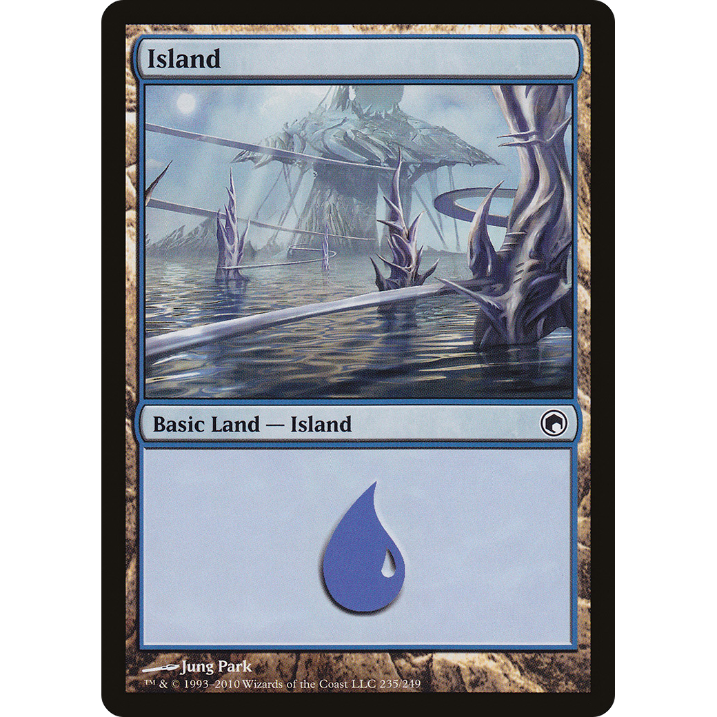 Island (235) (SOM-235) - Scars of Mirrodin Foil