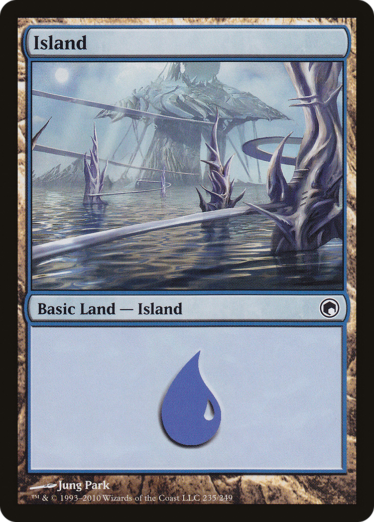 Island (235) (SOM-235) - Scars of Mirrodin Foil