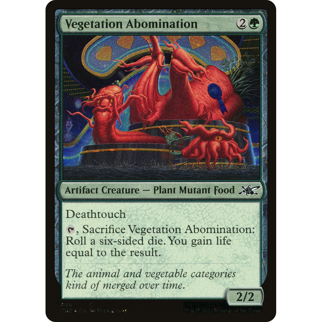 Vegetation Abomination (Galaxy Foil) (UNF-446) - Unfinity Foil