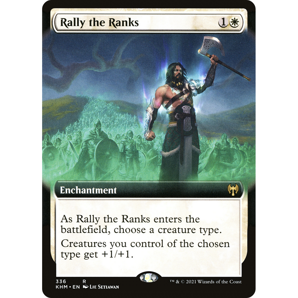 Rally the Ranks (Extended Art) (KHM-336) - Kaldheim: (Extended Art) Foil