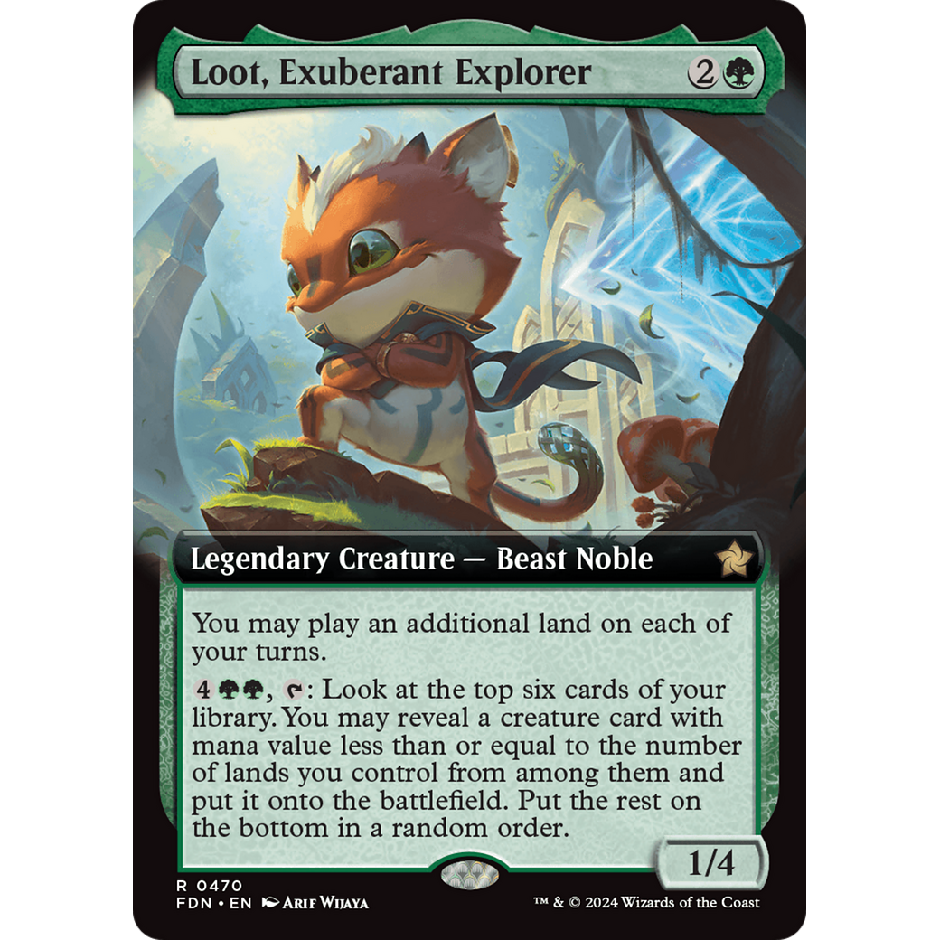 Loot, Exuberant Explorer (FDN-470) - Foundations: (Extended Art) Foil