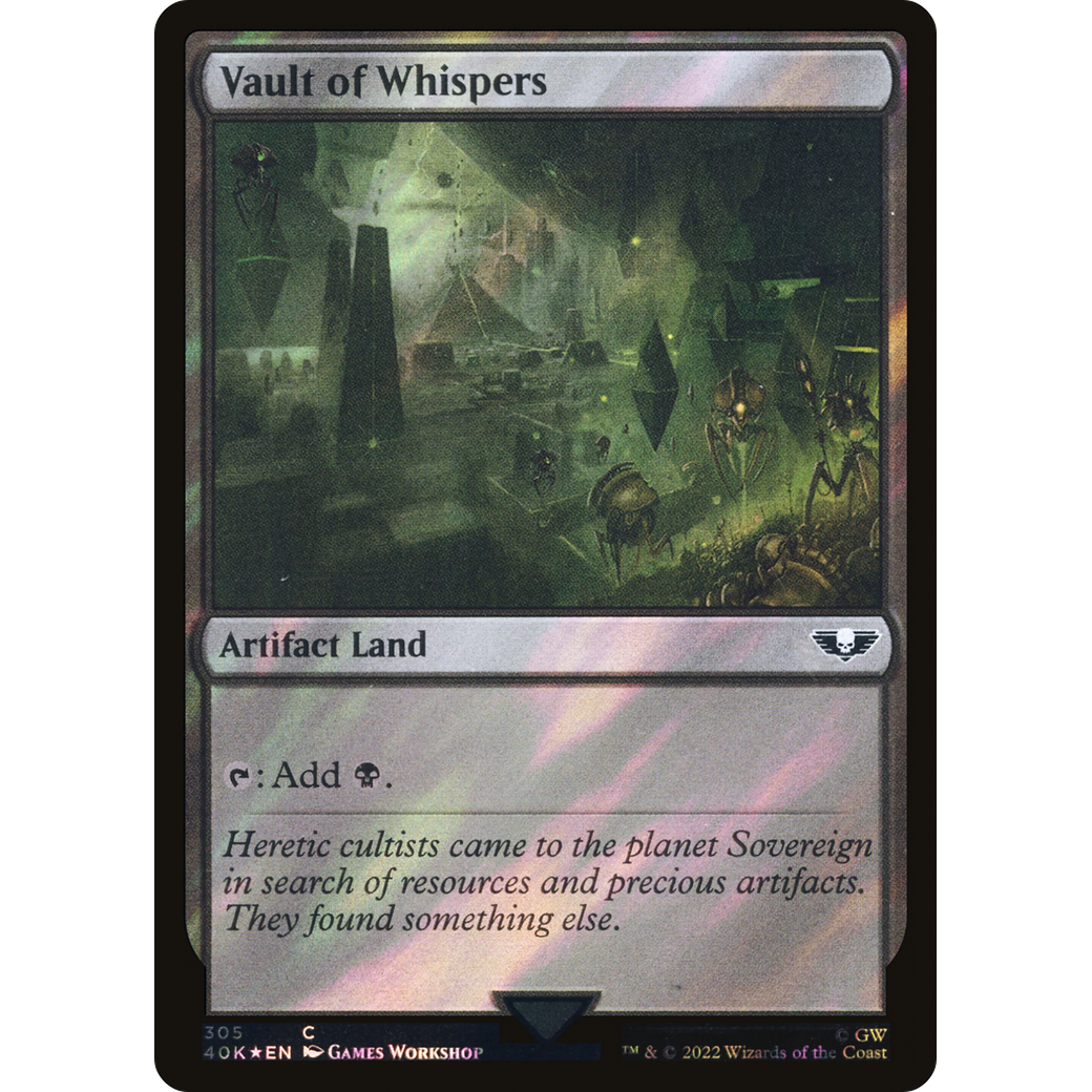 Vault of Whispers (40K-305) - Warhammer 40,000 Commander Foil