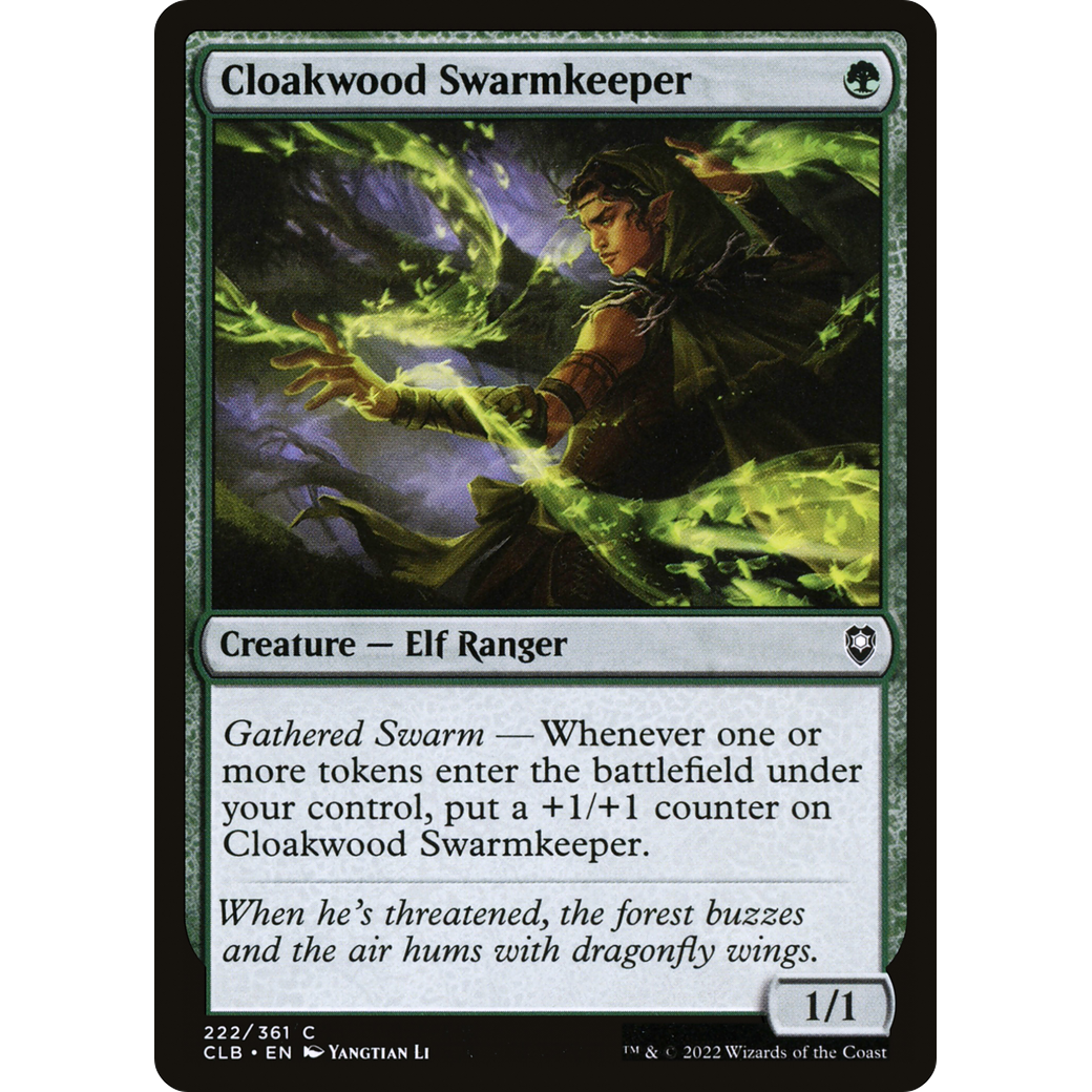 Cloakwood Swarmkeeper (CLB-222) - Commander Legends: Battle for Baldur's Gate Foil