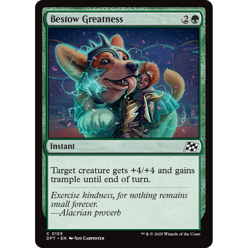 Bestow Greatness (DFT-155) - Aetherdrift Foil