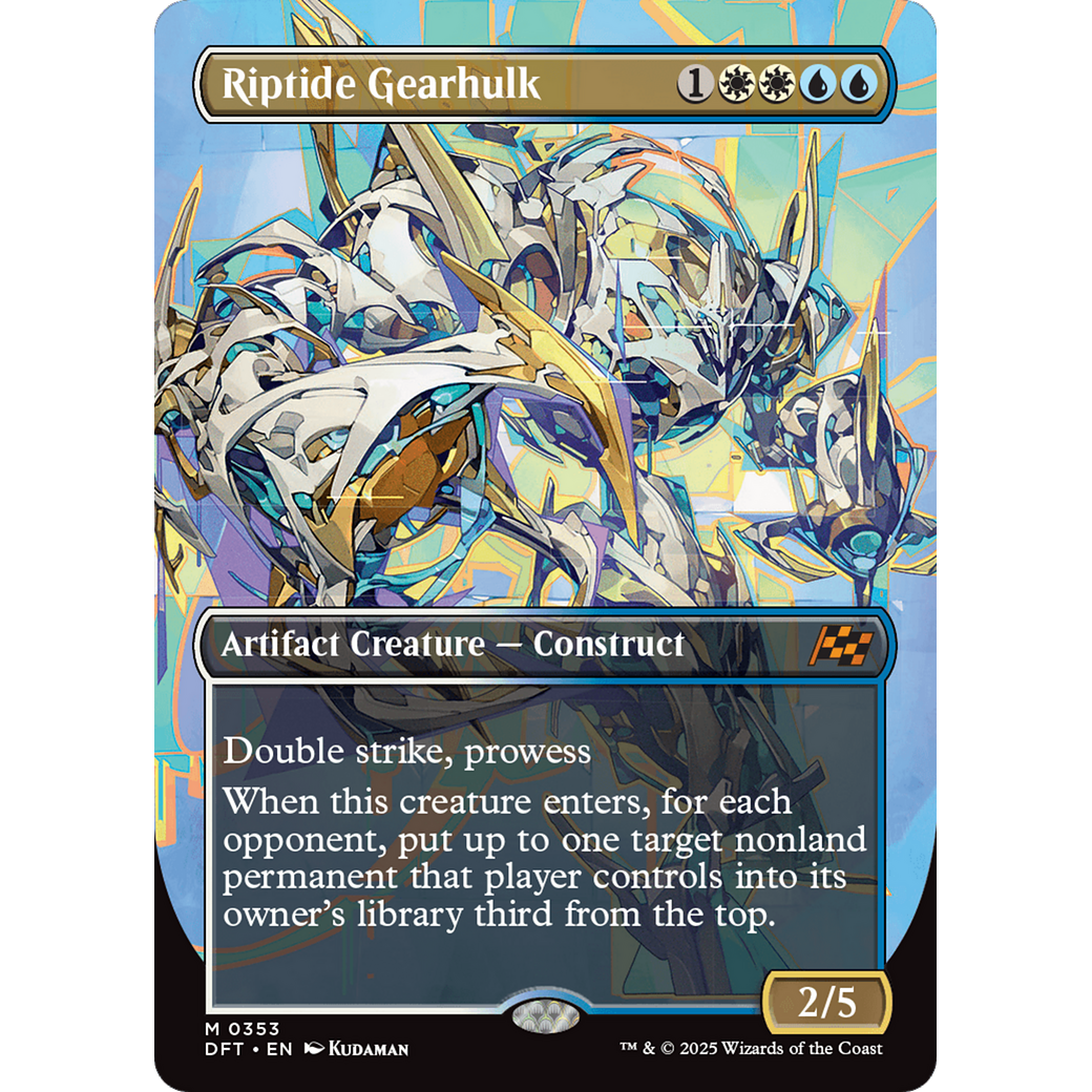 Riptide Gearhulk (DFT-353) - Aetherdrift (Borderless) Foil