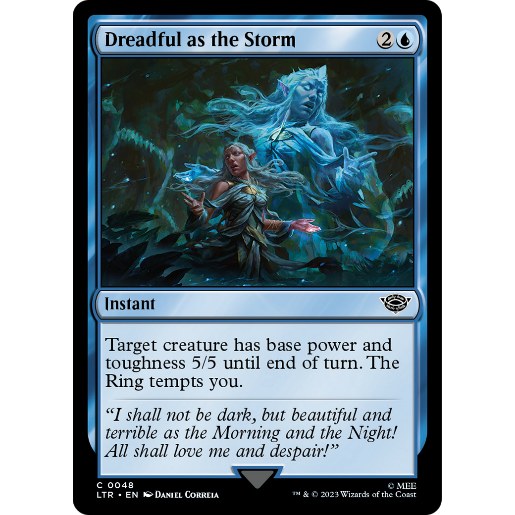 Dreadful as the Storm (LTR-048) - The Lord of the Rings: Tales of Middle-earth Foil