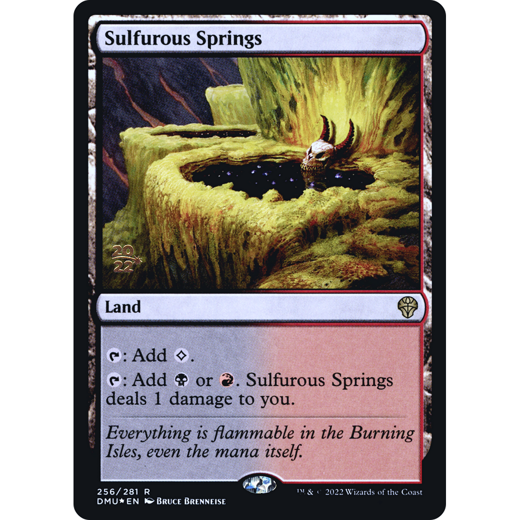 Sulfurous Springs (PRE-256) - Dominaria United Promos Foil
