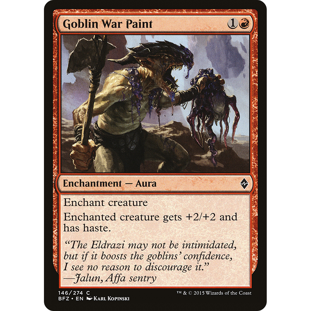 Goblin War Paint (BFZ-146) - Battle for Zendikar