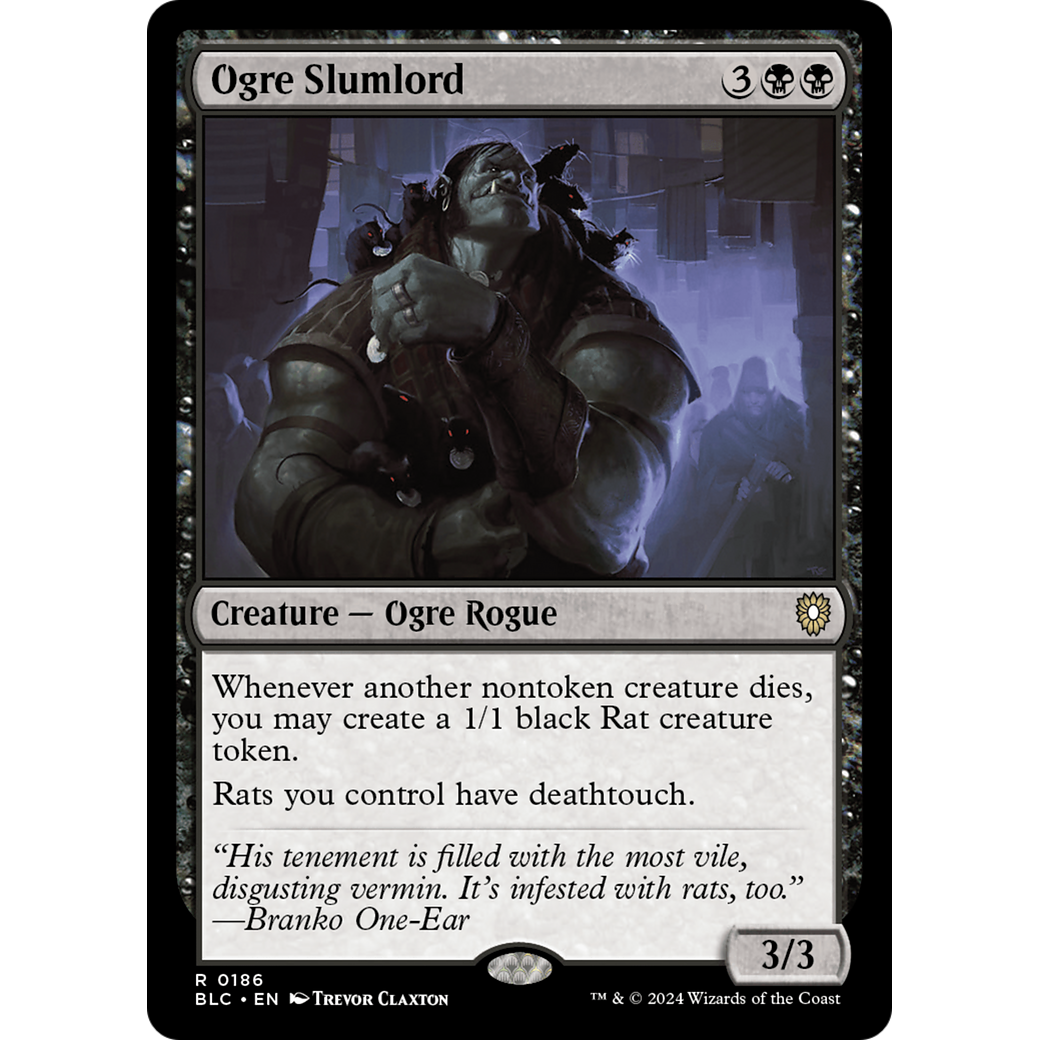 Ogre Slumlord (BLC-186) - Bloomburrow Commander