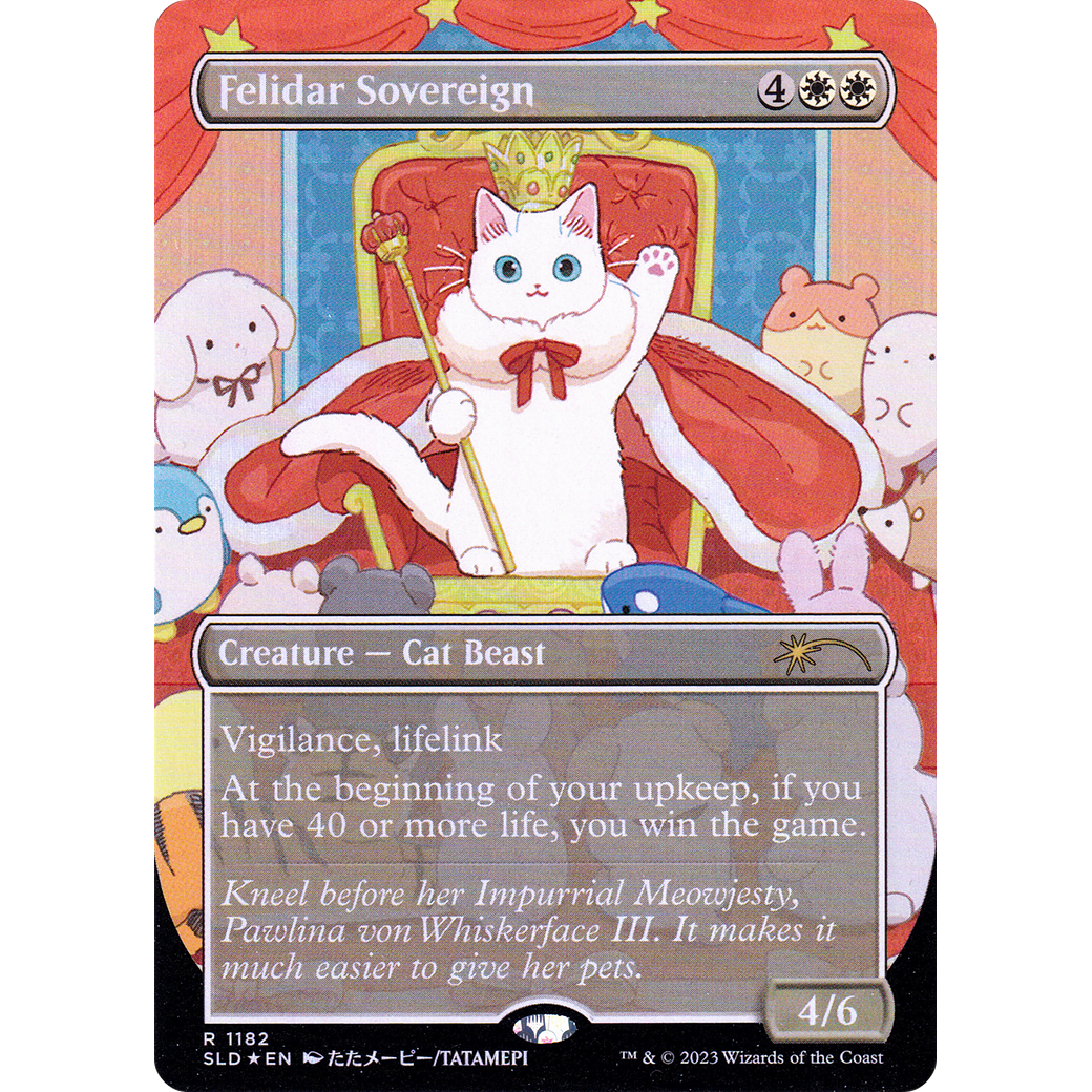 Felidar Sovereign (1182) (SLD-1182) - Secret Lair Drop (Borderless) Foil