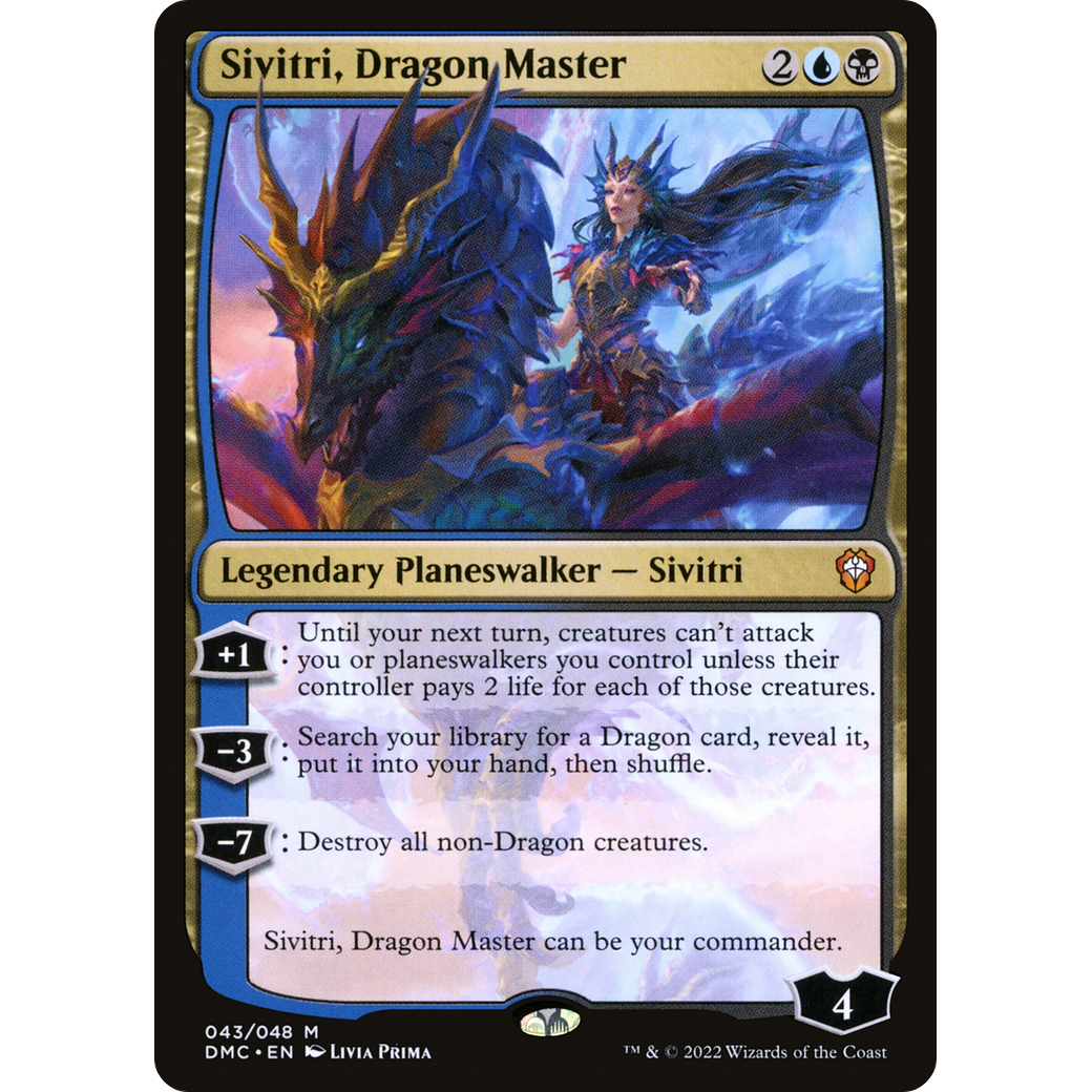 Sivitri, Dragon Master (DMC-043) - Dominaria United Commander Foil