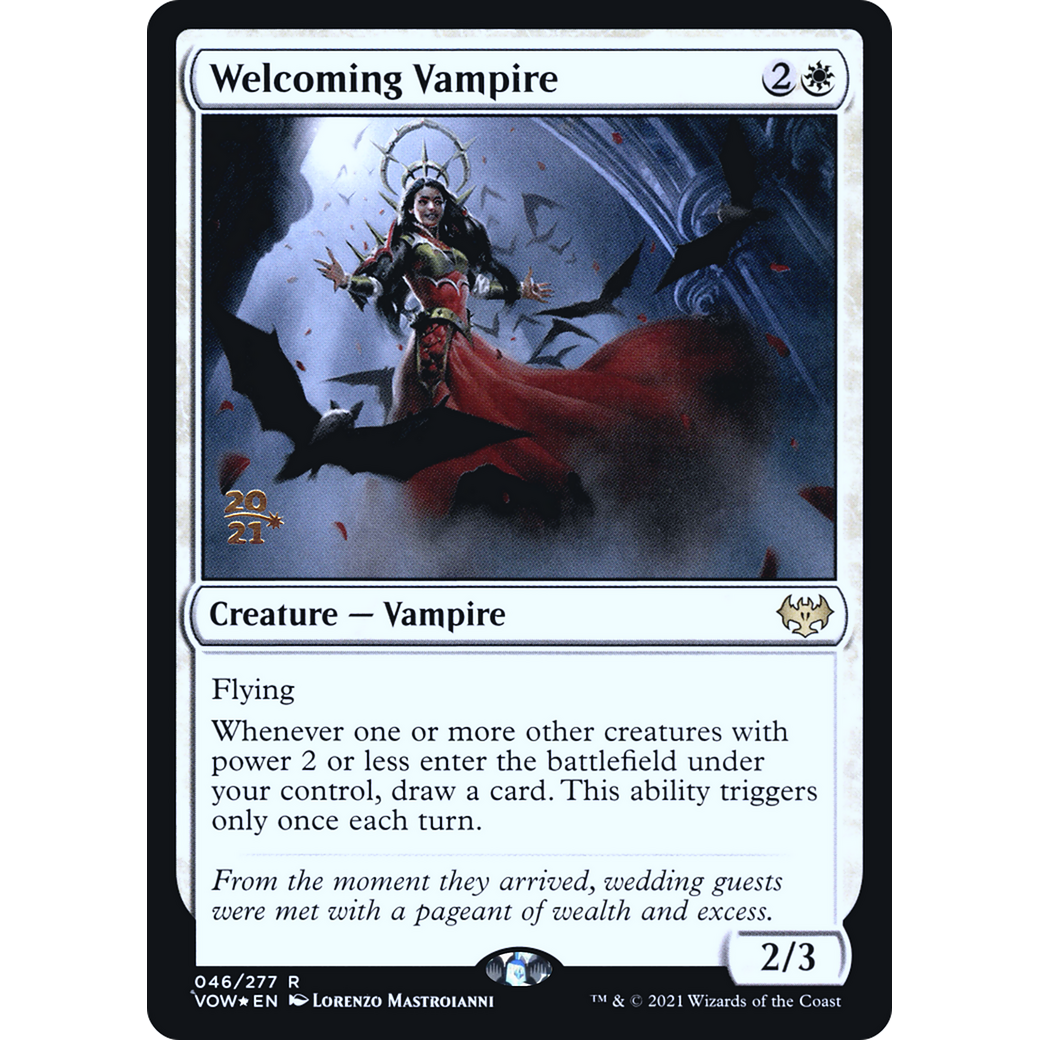 Welcoming Vampire (PRE-046) - Innistrad: Crimson Vow Promos Foil
