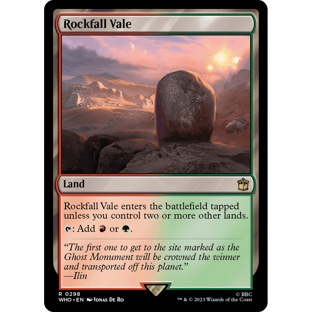 Rockfall Vale (WHO-298) - Doctor Who Foil
