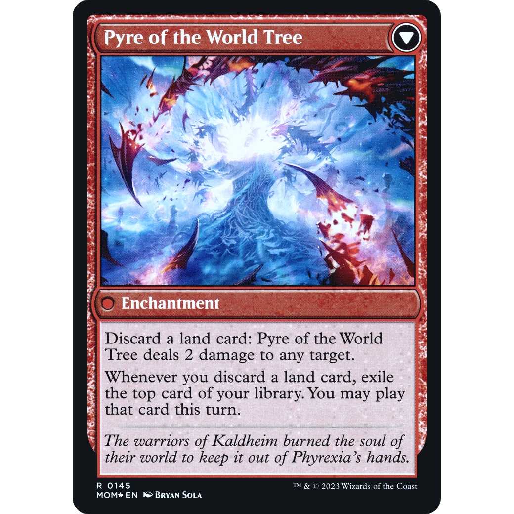 Invasion of Kaldheim // Pyre of the World Tree (PRE-145S) - March of the Machine Promos Foil