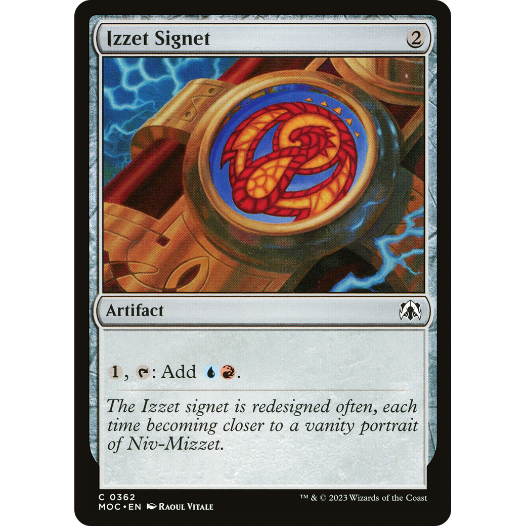 Izzet Signet (MOC-362) - March of the Machine Commander