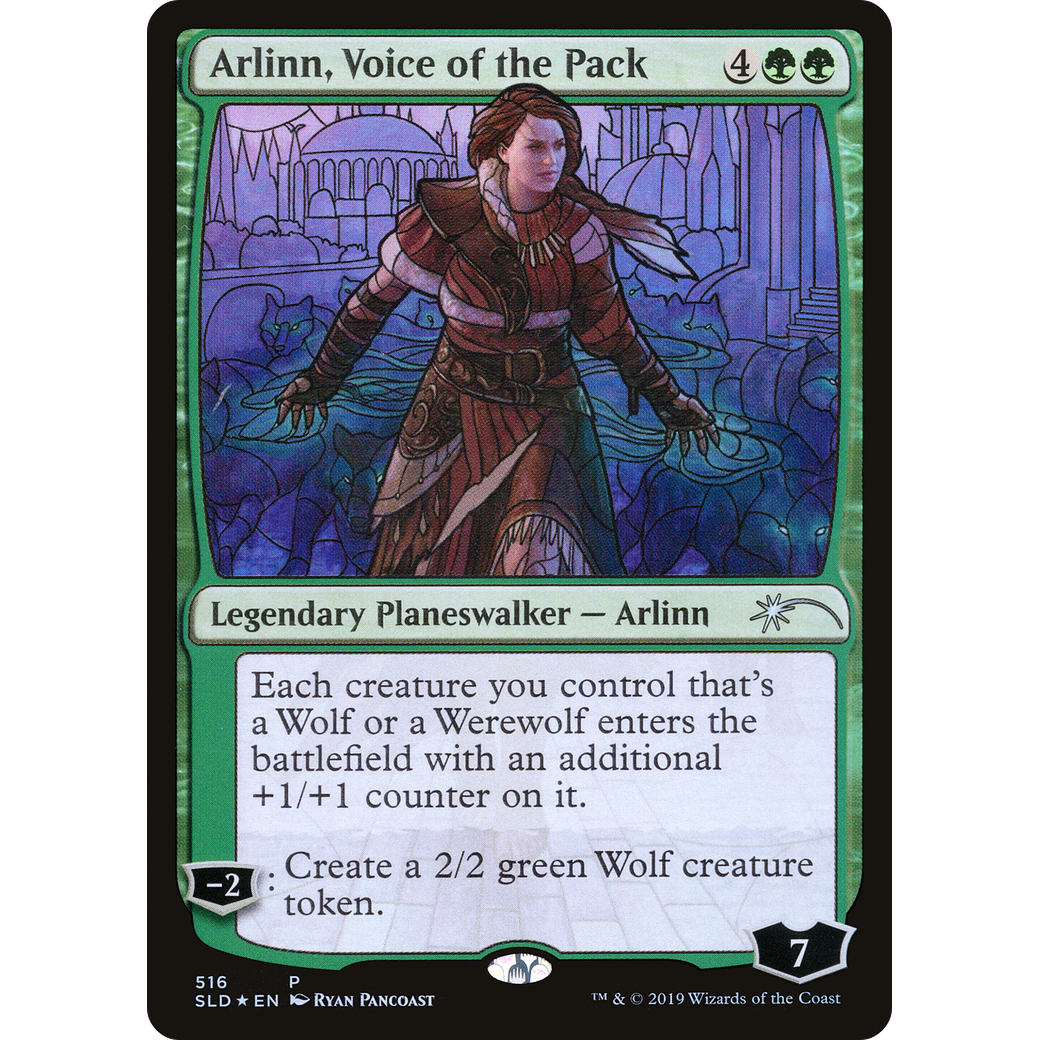 Arlinn, Voice of the Pack (Stained Glass) (SLD-516) - Secret Lair Drop Foil