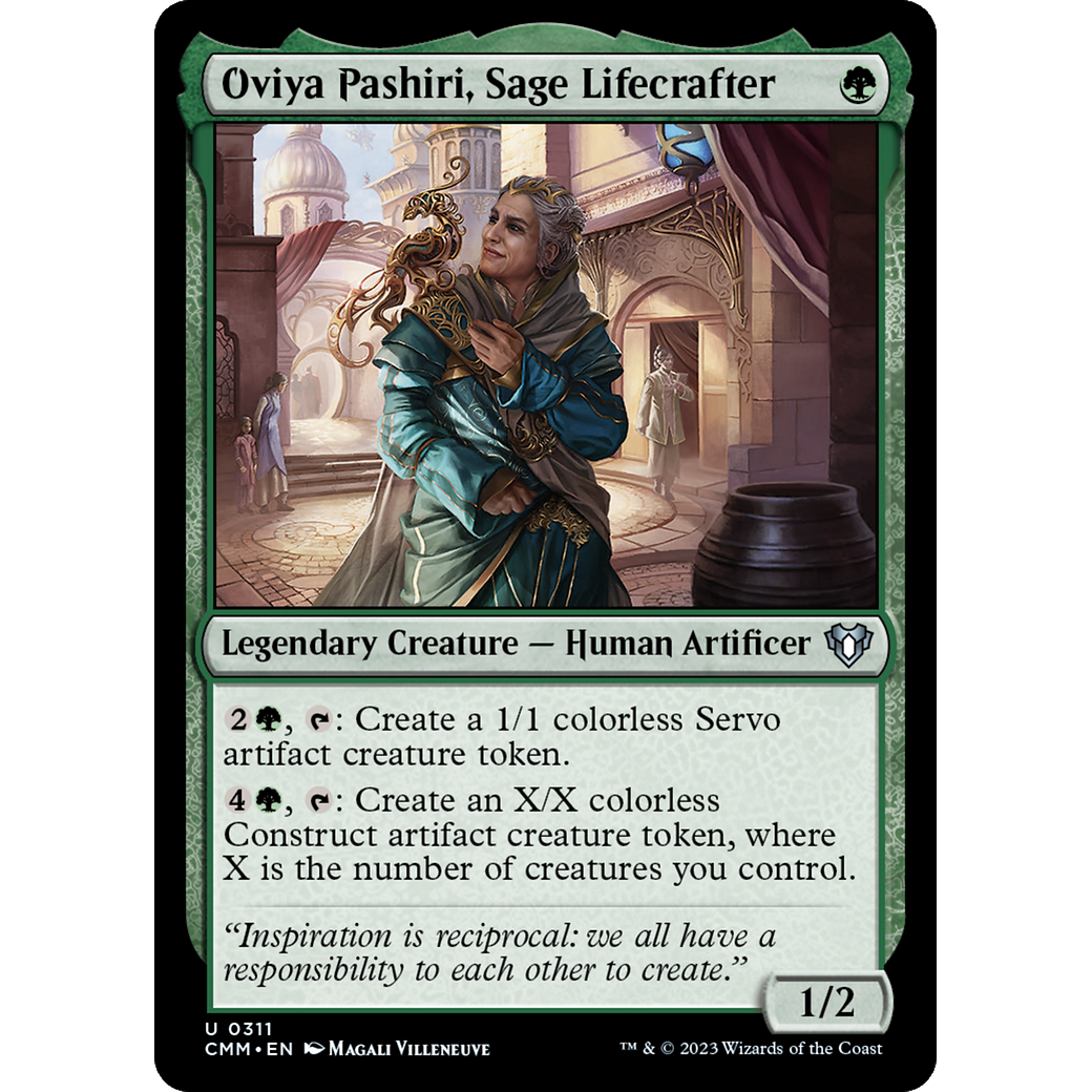Oviya Pashiri, Sage Lifecrafter (CMM-311) - Commander Masters Foil