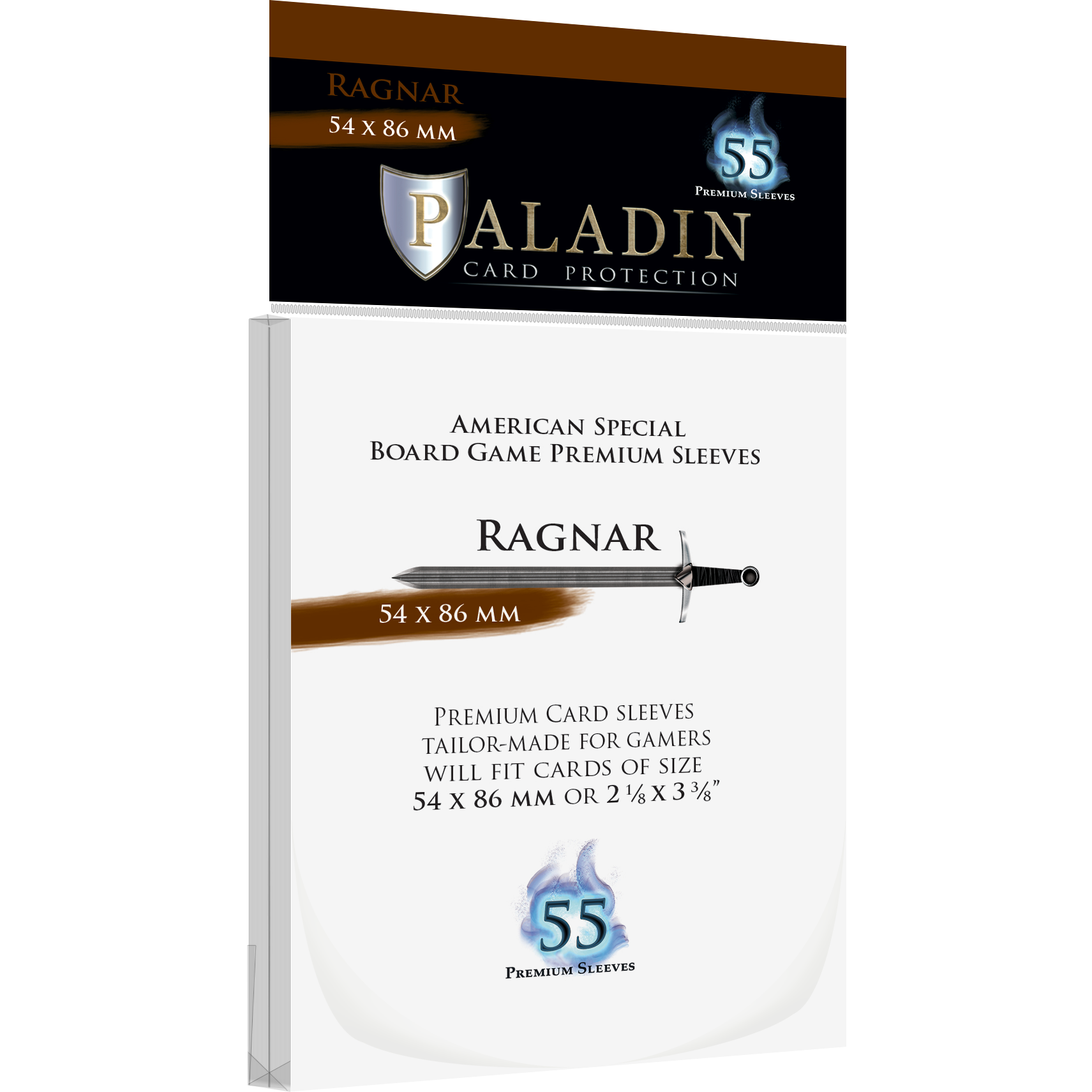 Paladin Card Protectors - Clear Gloss Regular Size: Ragnar – 54x86mm