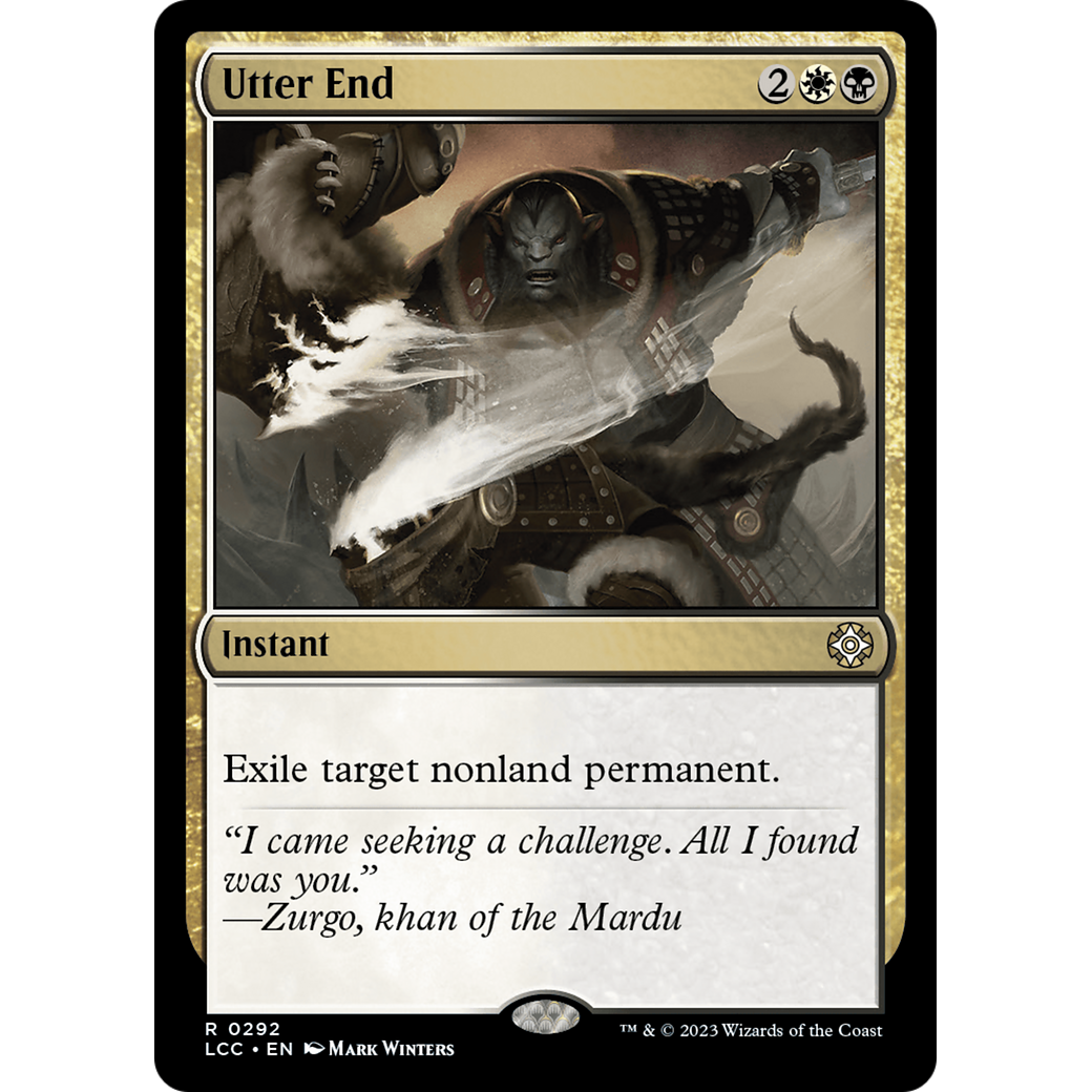 Utter End (LCC-292) - The Lost Caverns of Ixalan Commander