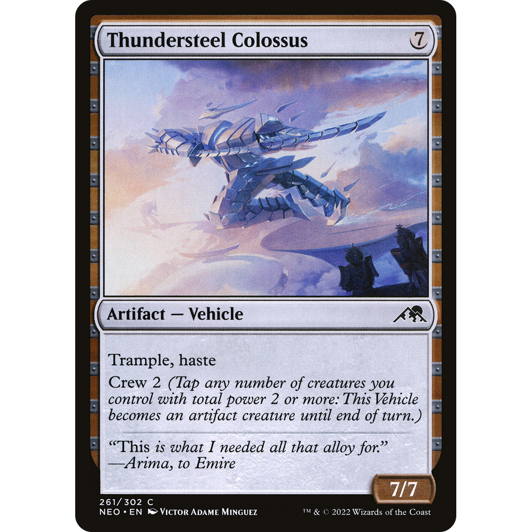 Thundersteel Colossus (NEO-261) - Kamigawa: Neon Dynasty