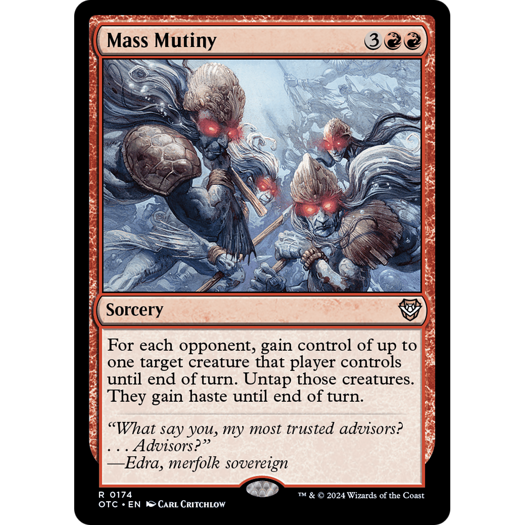 Mass Mutiny (OTC-174) - Outlaws of Thunder Junction Commander