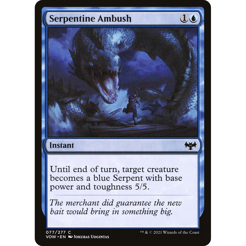 Serpentine Ambush (VOW-077) - Innistrad: Crimson Vow Foil