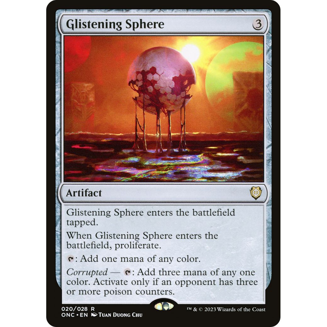 Glistening Sphere (ONC-020) - Phyrexia: All Will Be One Commander