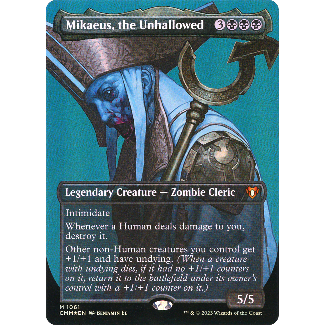 Mikaeus, the Unhallowed (CMM-1061) - Commander Masters (Borderless) Foil