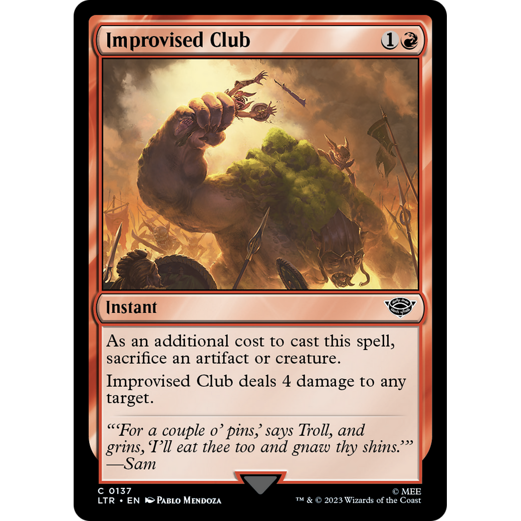 Improvised Club (LTR-137) - The Lord of the Rings: Tales of Middle-earth Foil