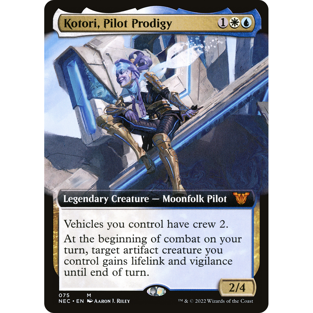 Kotori, Pilot Prodigy (Extended Art) (NEC-075) - Neon Dynasty Commander: (Extended Art)