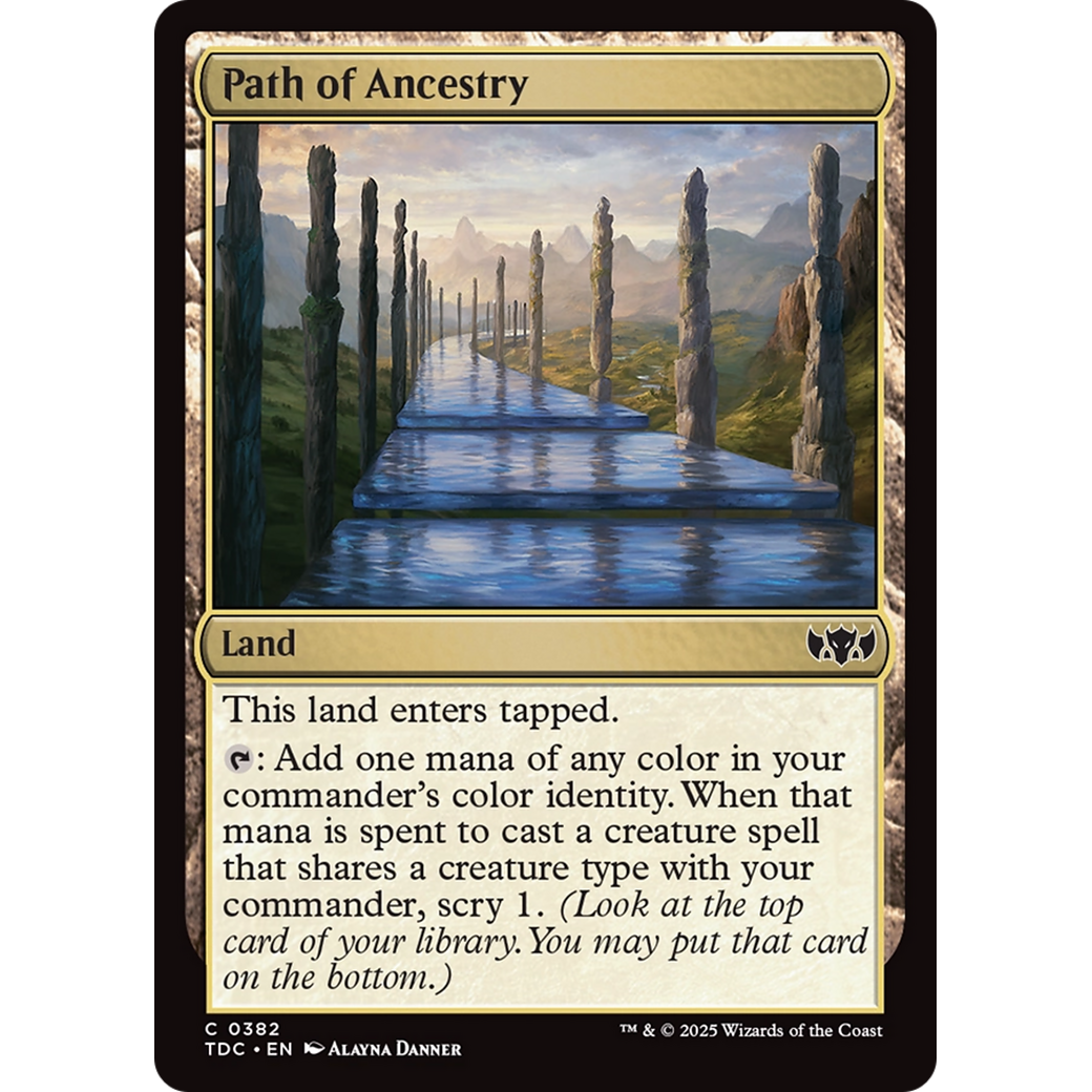 Path of Ancestry (TDC-382) - Commander: Tarkir: Dragonstorm