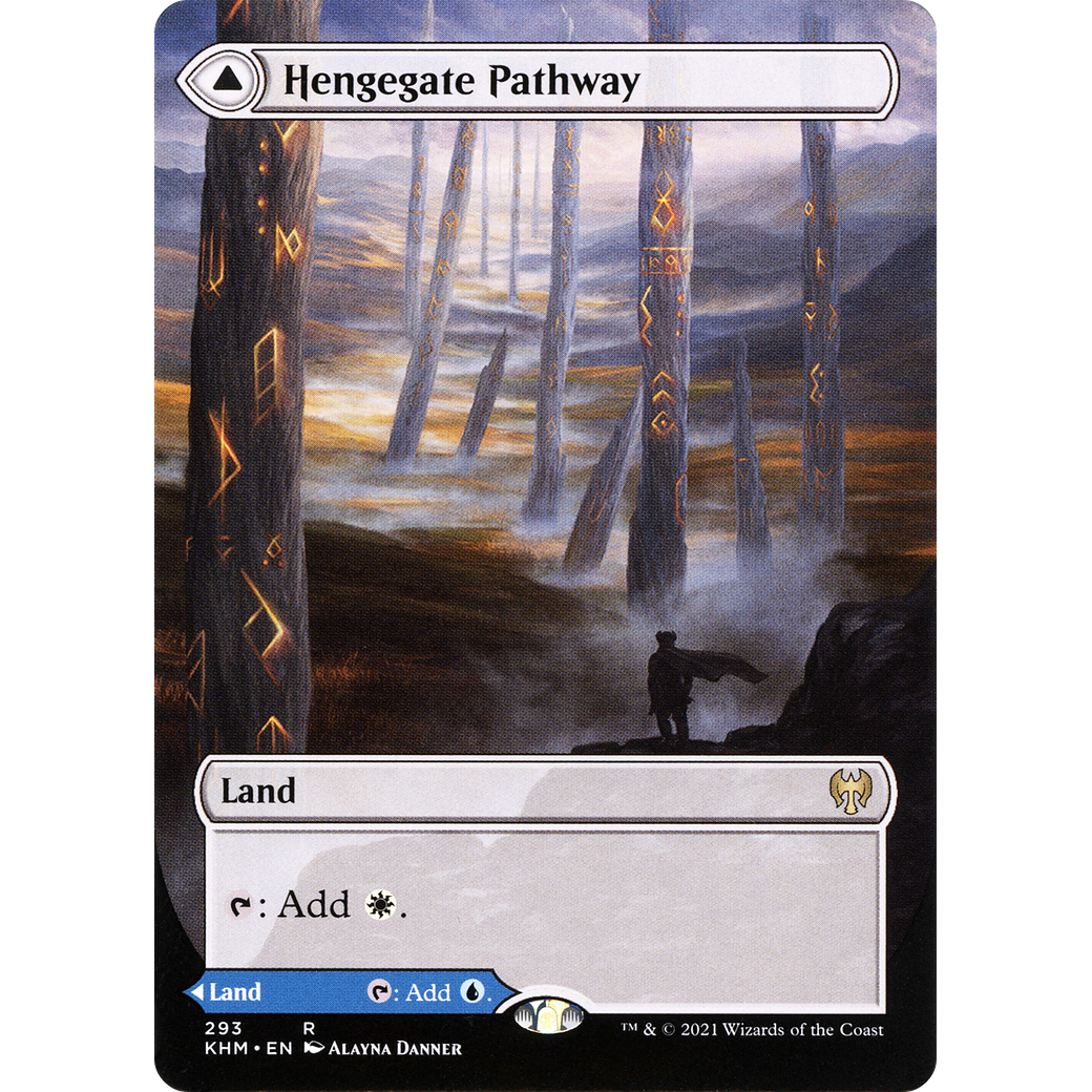 Hengegate Pathway (Borderless) (KHM-293) - Kaldheim: (Showcase) (Borderless) Foil