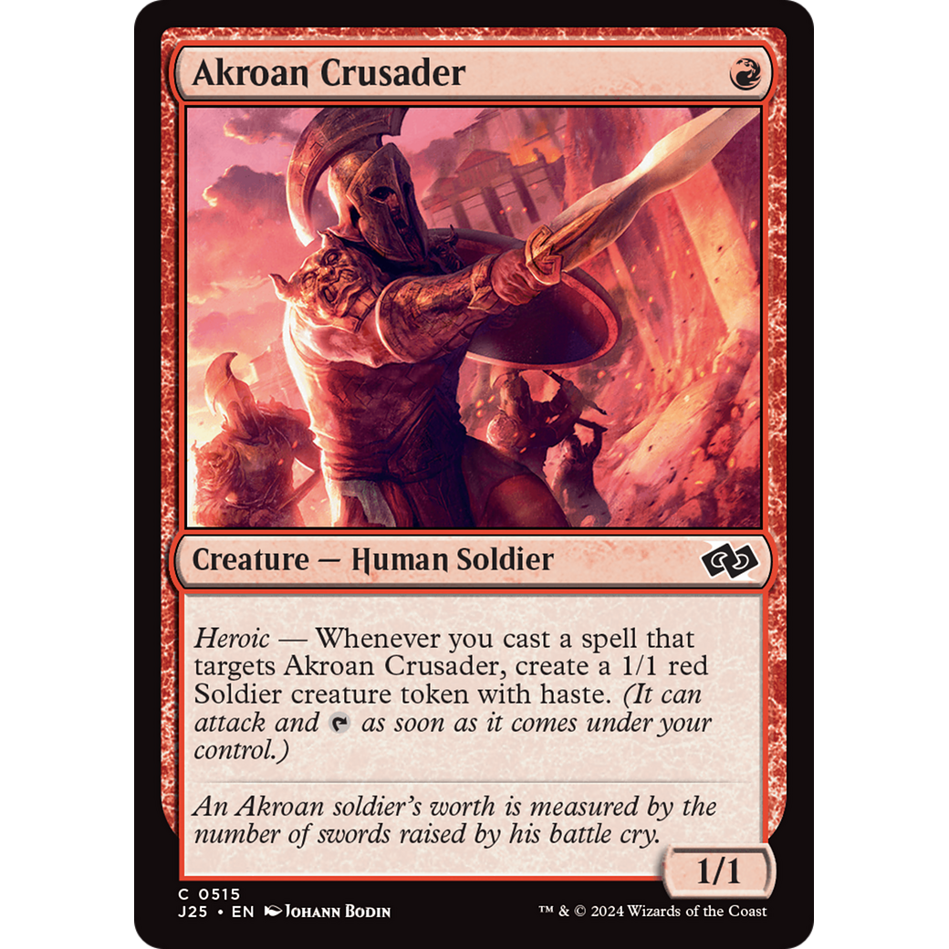Akroan Crusader (J25-515) - Foundations Jumpstart