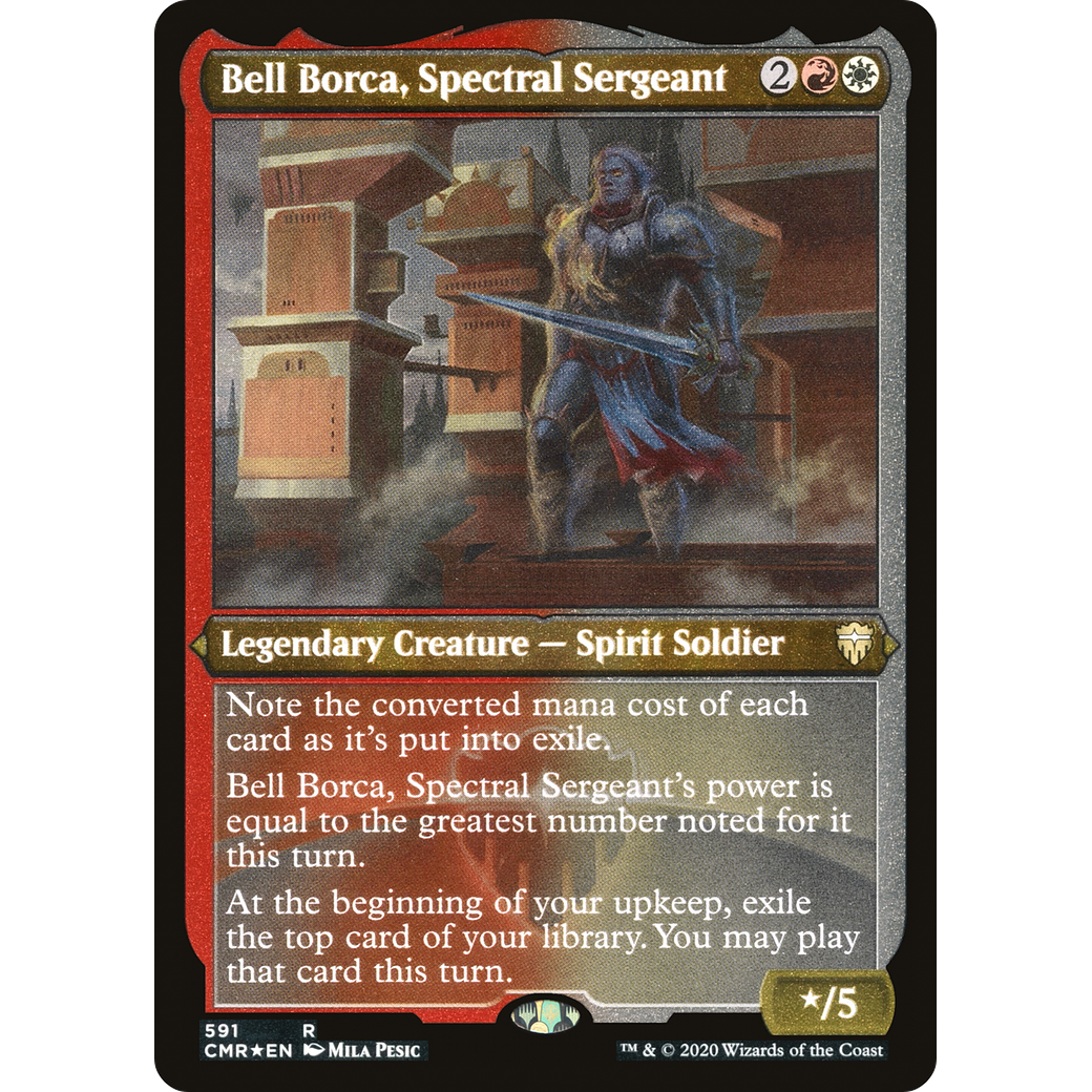 Bell Borca, Spectral Sergeant (Foil Etched) (CMR-591) - Commander Legends Foil
