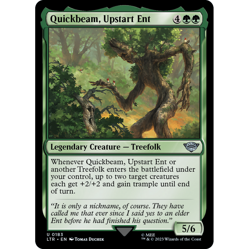 Quickbeam, Upstart Ent (LTR-183) - The Lord of the Rings: Tales of Middle-earth Foil