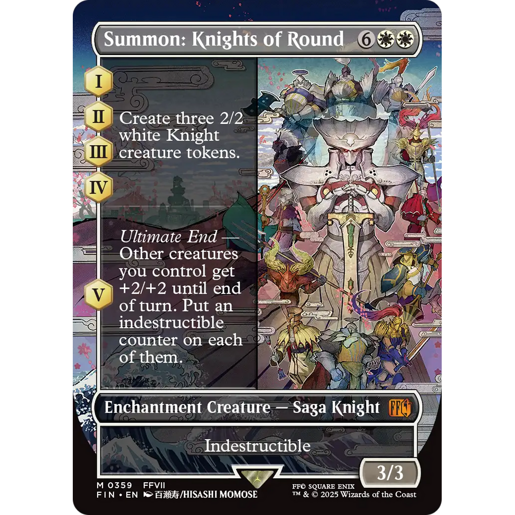 Summon: Knights of Round (FIN-359) - FINAL FANTASY: (enchantment) (Borderless)