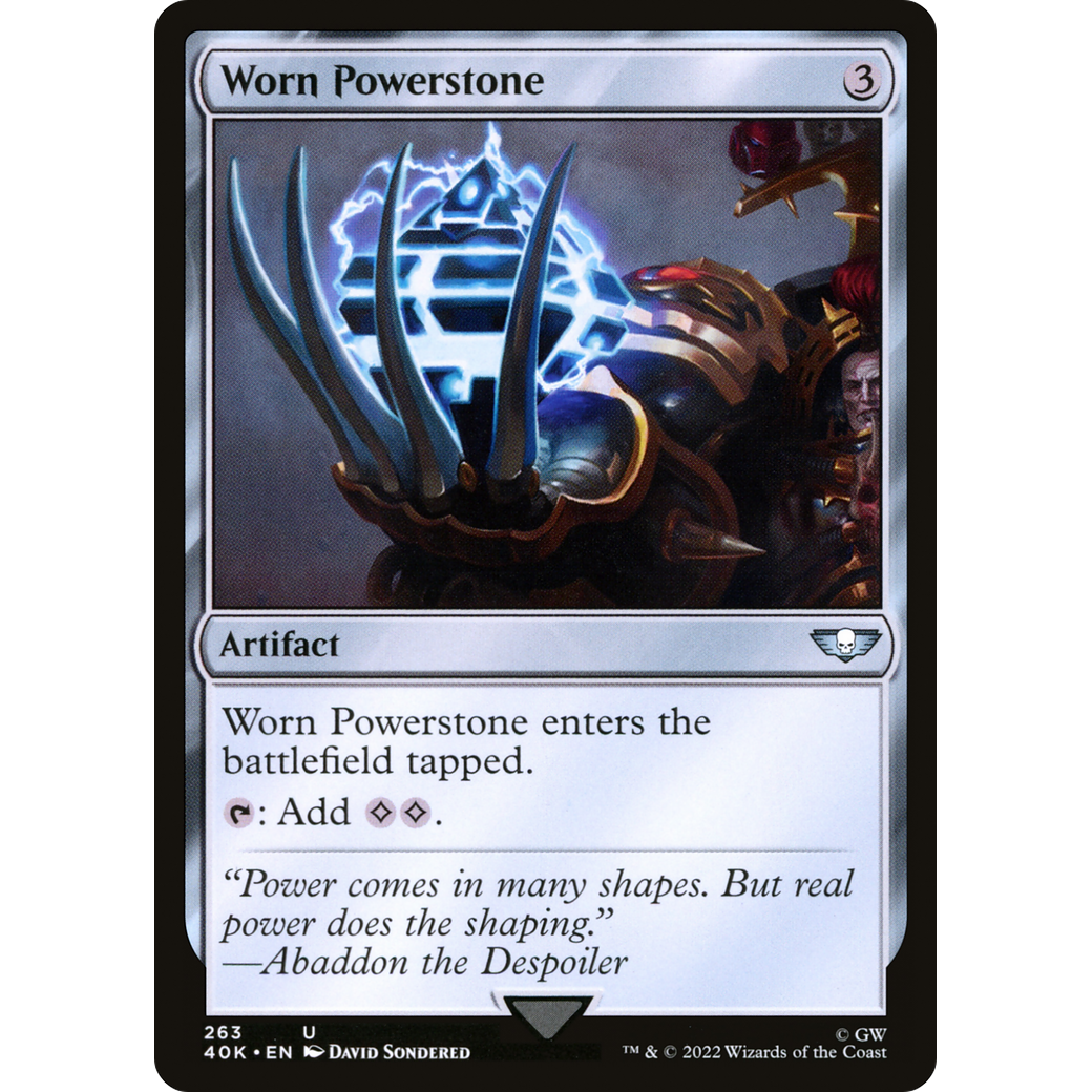 Worn Powerstone (40K-263) - Warhammer 40,000 Commander