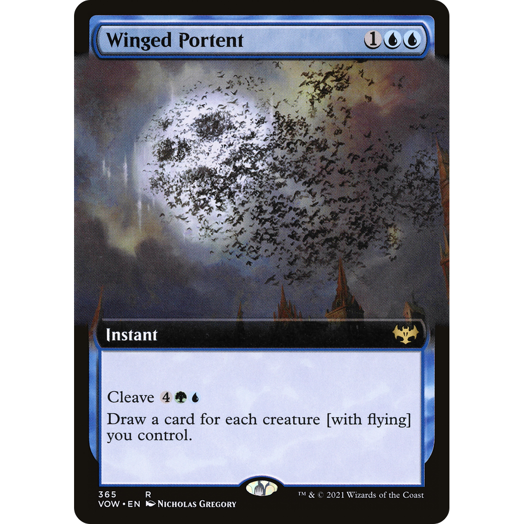 Winged Portent (Extended Art) (VOW-365) - Innistrad: Crimson Vow: (Extended Art)