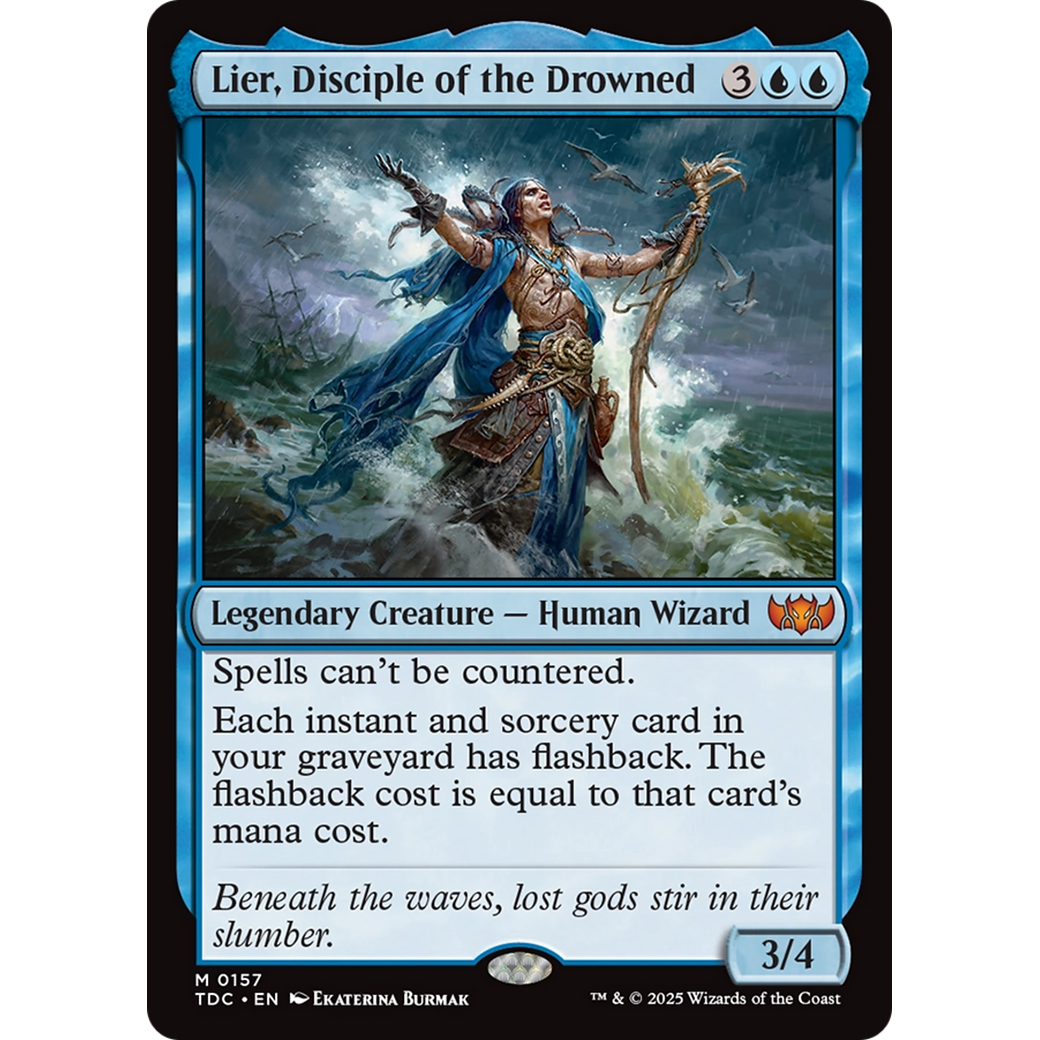 Lier, Disciple of the Drowned (TDC-157) - Commander: Tarkir: Dragonstorm