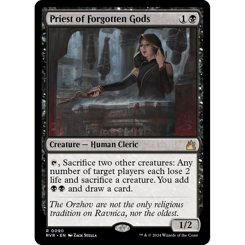 Priest of Forgotten Gods (RVR-090) - Ravnica Remastered Foil