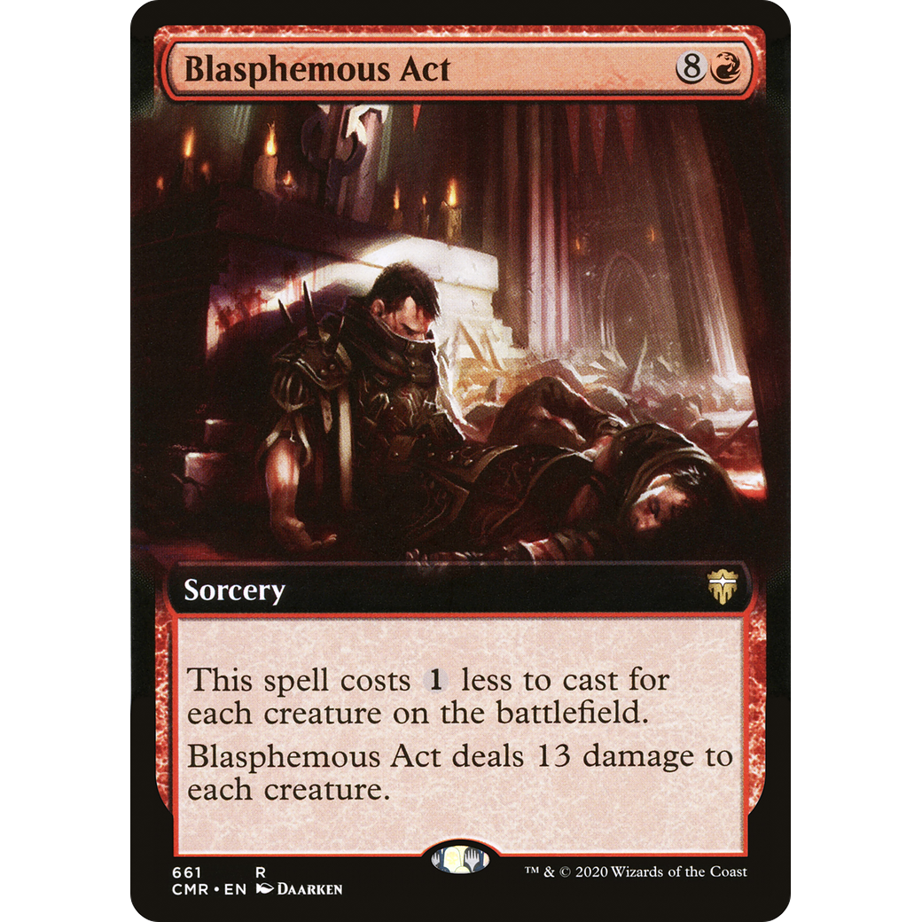 Blasphemous Act (Extended Art) (CMR-661) - Commander Legends: (Extended Art)